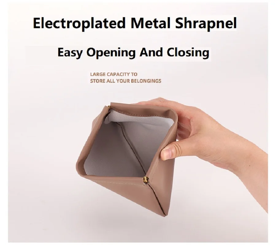 Shrapnel Bag Self-closing Change Storage Bag Portable Makeup Bag Lipstick Headphone Cable Change Storage Bag 3