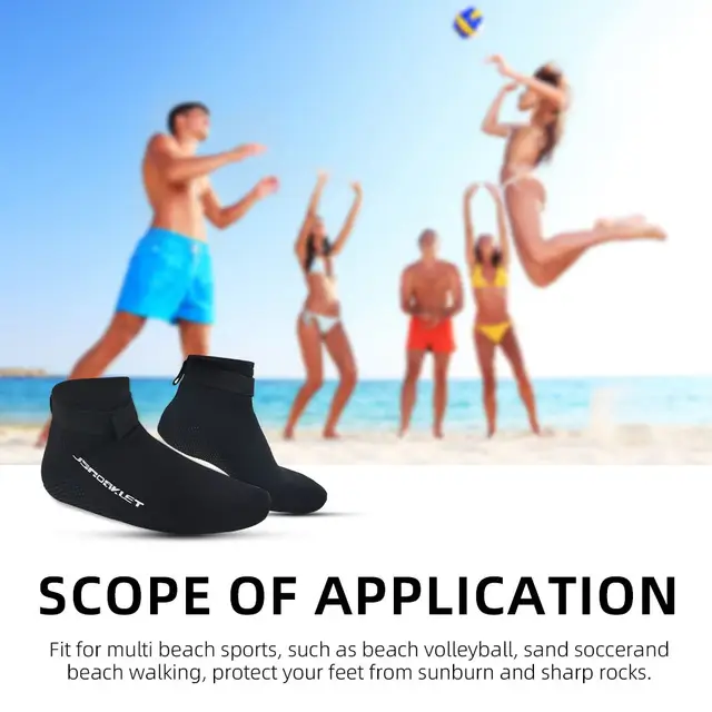 Men Women's 3MM Neoprene Diving Socks Warm Swimming Snorkeling Beach Volleyball Water Sports Boots Low Cut Wetsuit Shoes 5