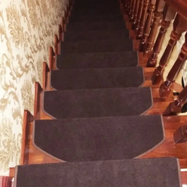 1 Pcs Non-slip Self Adhesive Carpet Stair Tread Mat Home Staircase Protection Cover Pad 65CM Living Room Decoration 4
