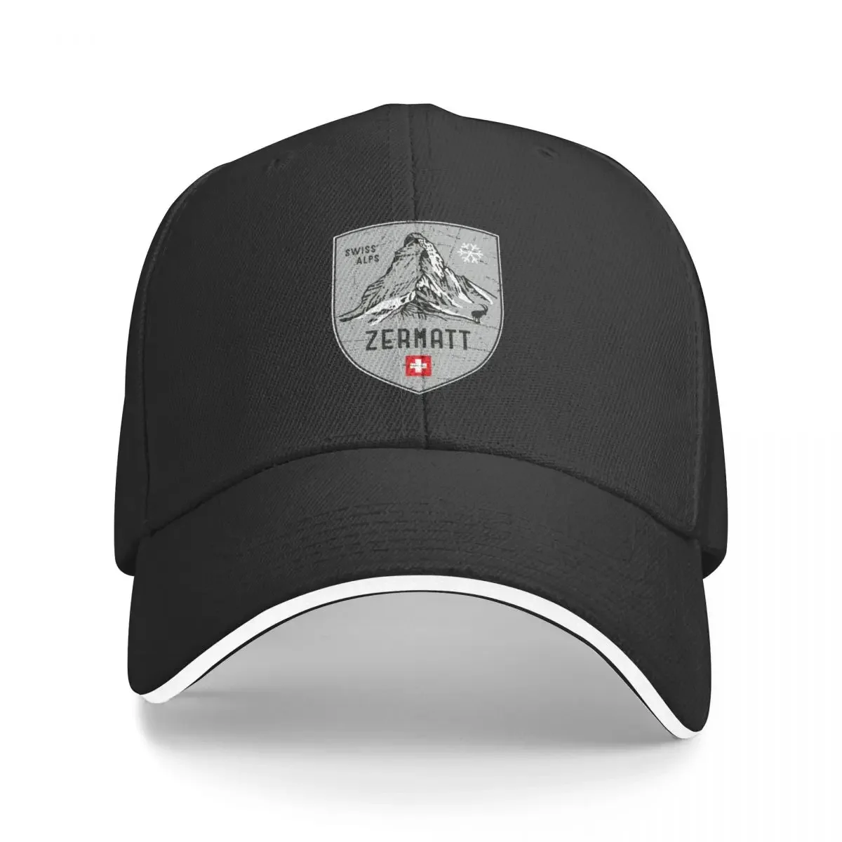 

Zermatt Mountain Switzerland Emblem Sticker Baseball Cap western Hat beach hat Hats For Women Men's