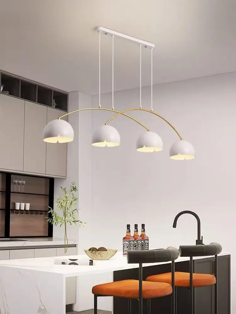 

Nordic Design Sense Creative Led G9 Restaurant Bar Iron Art Long Modern Simple Restaurant Pendant Lamp