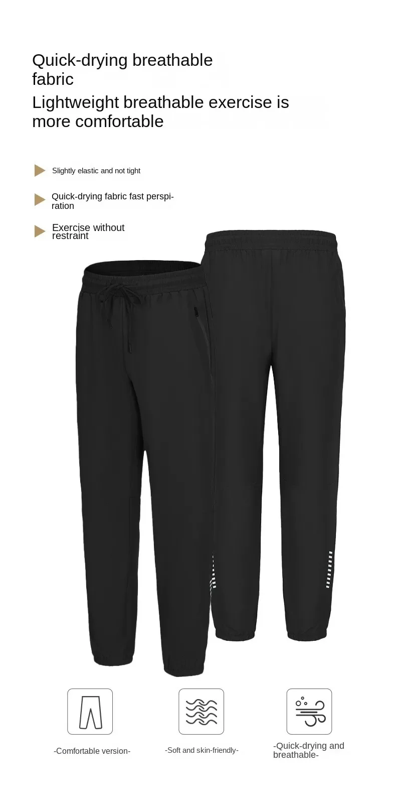 Рисунок 3 - Новинка 2024, летние мужские спортивные брюки для бега