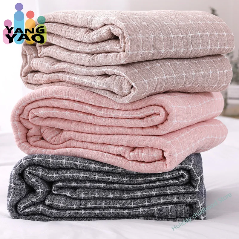 

Japanese Simple Casual Blanket Cotton Gauze Sofa Cover Multifunctional Throw Blanket for Beds Home Decor Sofa Towel Bedspread