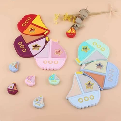 Anneau de dentition en Silicone pour bébé, 1 pièce, qualité alimentaire, pendentif sucette chaîne collier DIY, accessoires pour nourrissons, jouets cadeau 
