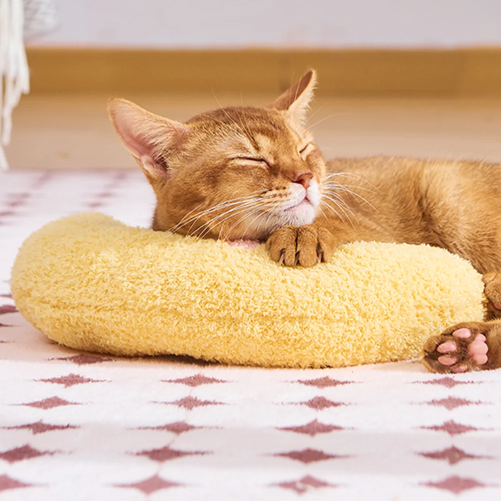 

Pet Sleeping Neck Protective Pillow Cat Pillow Kitten Soft Pollow Cats Pillow