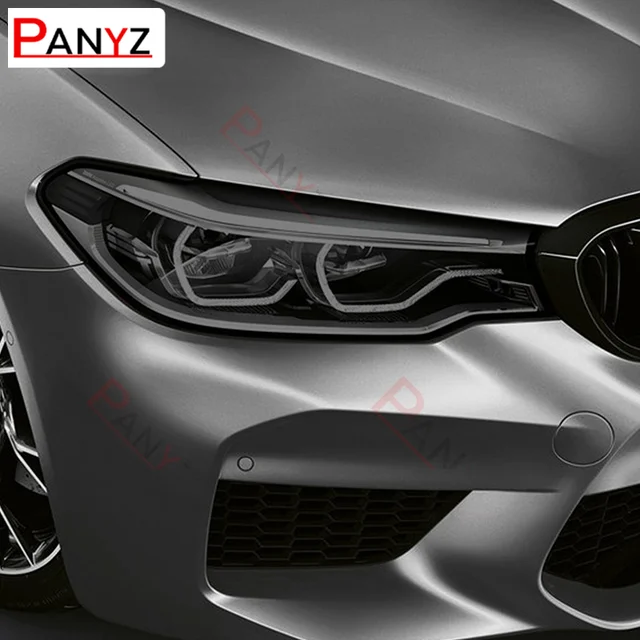 2-PcsFor-BMW-M5-F10-F90-2011-2020-Car-Headlight-Protective-Film-Headlamp-Restoration-Transparent-Black.jpg 2 Stücke Für Bmw M5 F10 F90 2011-2020 Autoscheinwerfer Schutzfolie Scheinwerfer Restaurierung Transparent Schwarz Tpu Aufkleber Zubehör
