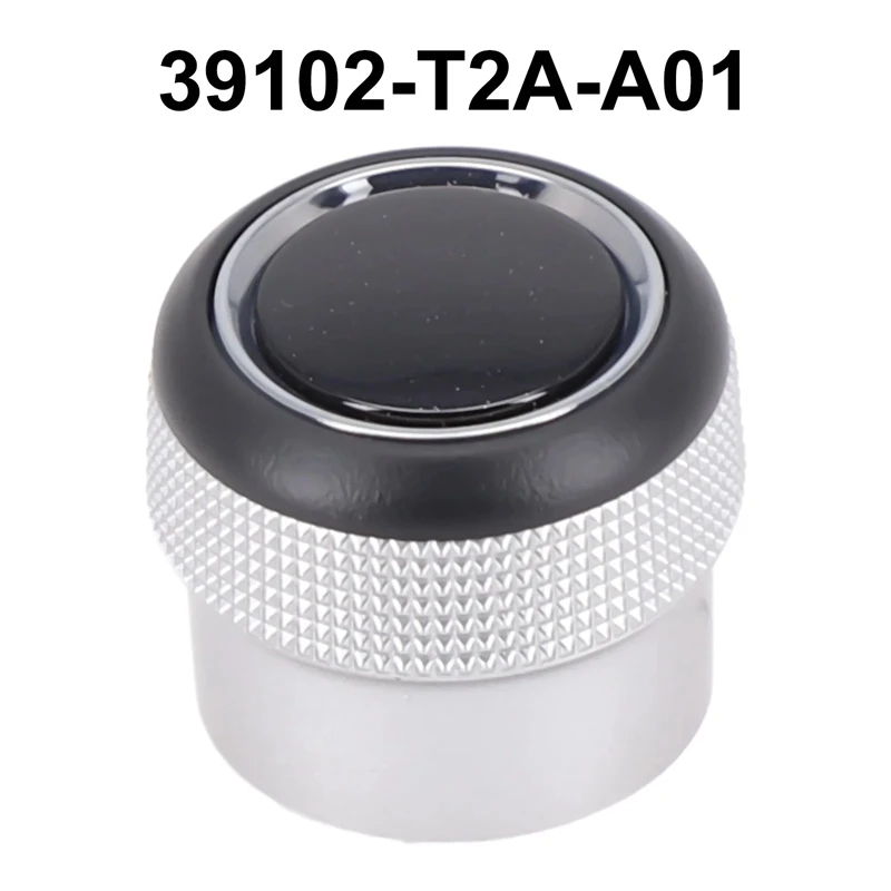 Car Radio Volume Knob Trim Cover Chrome 39102-T2A-A01 For Honda Accord 2014-2017 Audio Button Accessories 39102T2AA01