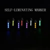 Titanium Alloy Luminous Night Signal Light Outdoor EDC Luminous 3.5*25mm Fluorescent Tube Self-illuminating Key Chain betalight 1