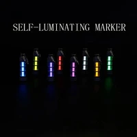 Titanium Alloy Luminous Night Signal Light Outdoor EDC Luminous 3.5*25mm Fluorescent Tube Self-illuminating Key Chain betalight 1
