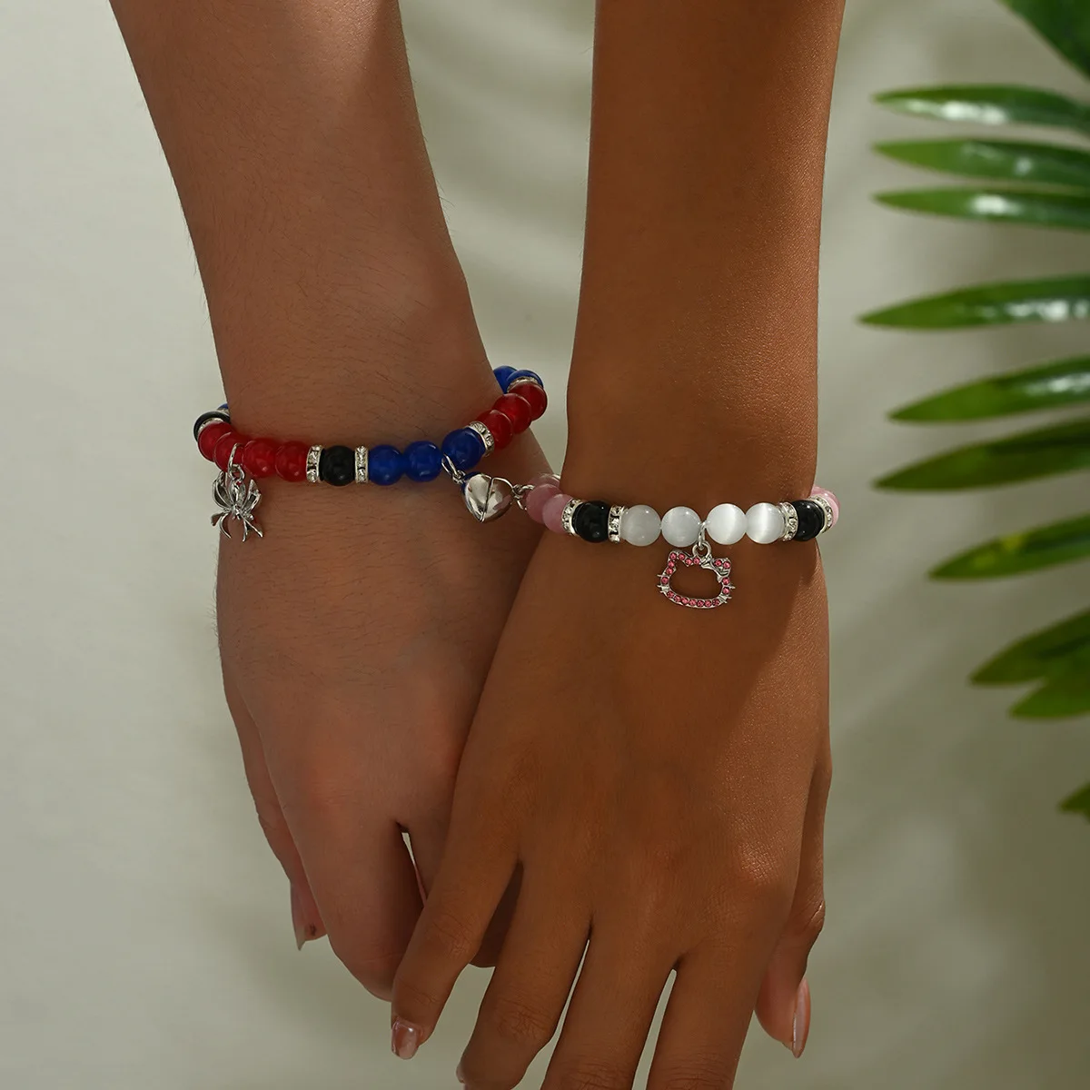 Bat Hello Cat Spider Friendship Bracelets Matching Bracelets for Couple  Best Friends Bff Couple Bracelet Jewelry Gifts for Women, image size:1200x1200