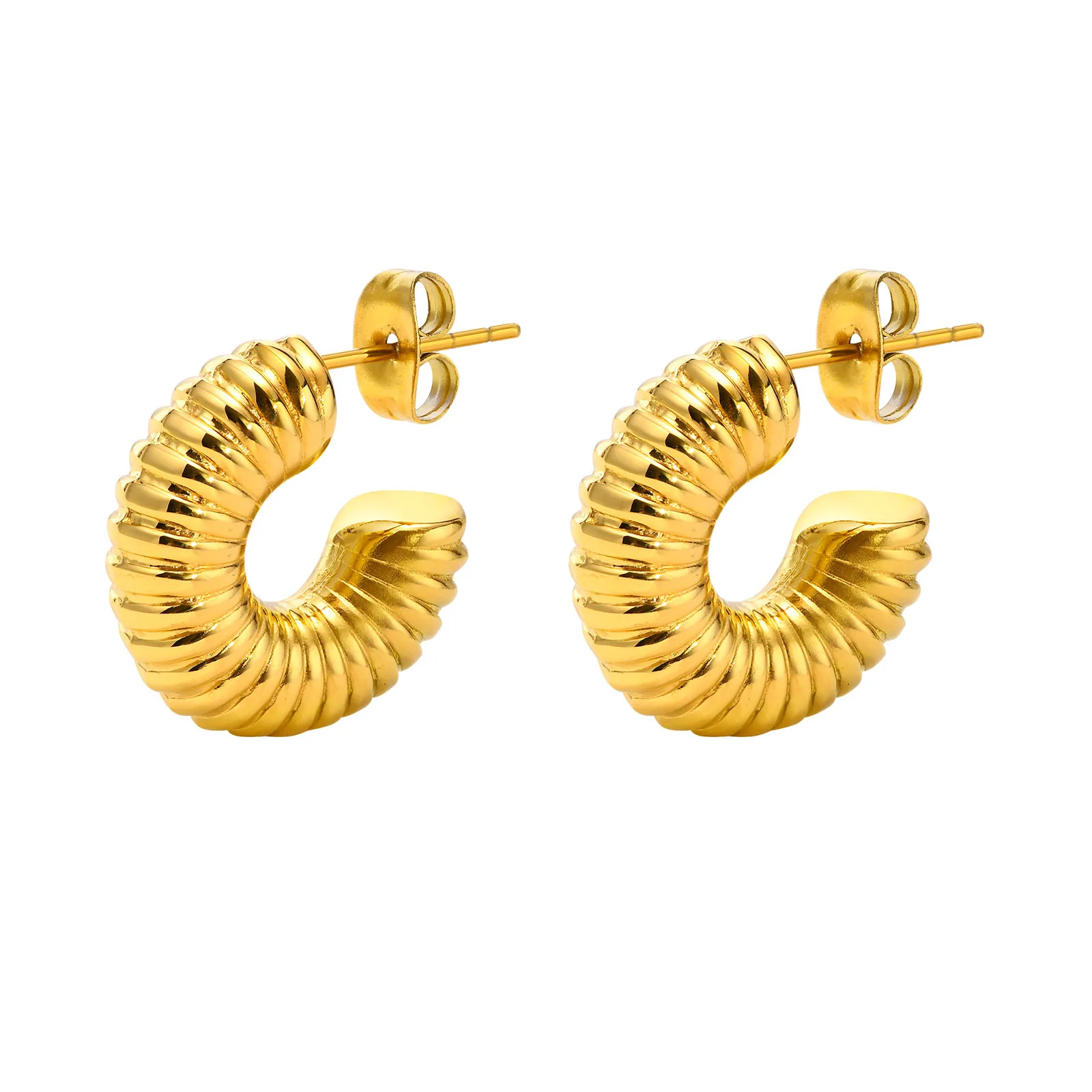 South Indian Traditional Top 22K Gold Plated Stud Earrings Women Wedding  Jewelry | eBay