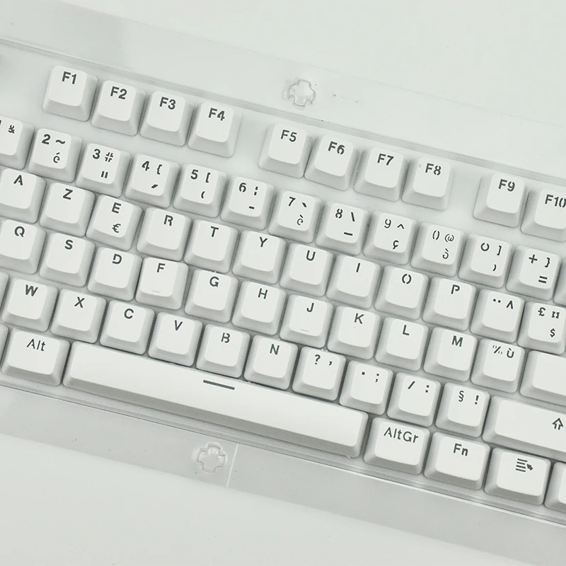 기계식 키보드용 프렌치 키캡, MX 스위치와 호환 가능, 더블 샷 지지대 LED 조명, 프랑스 키캡, AZERTY