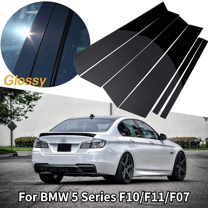 

Автомобильные дверные стойки для BMW 5 серии F10 F11 F07 2010-2015 2016, оконная обшивка, наклейка на колонку BC