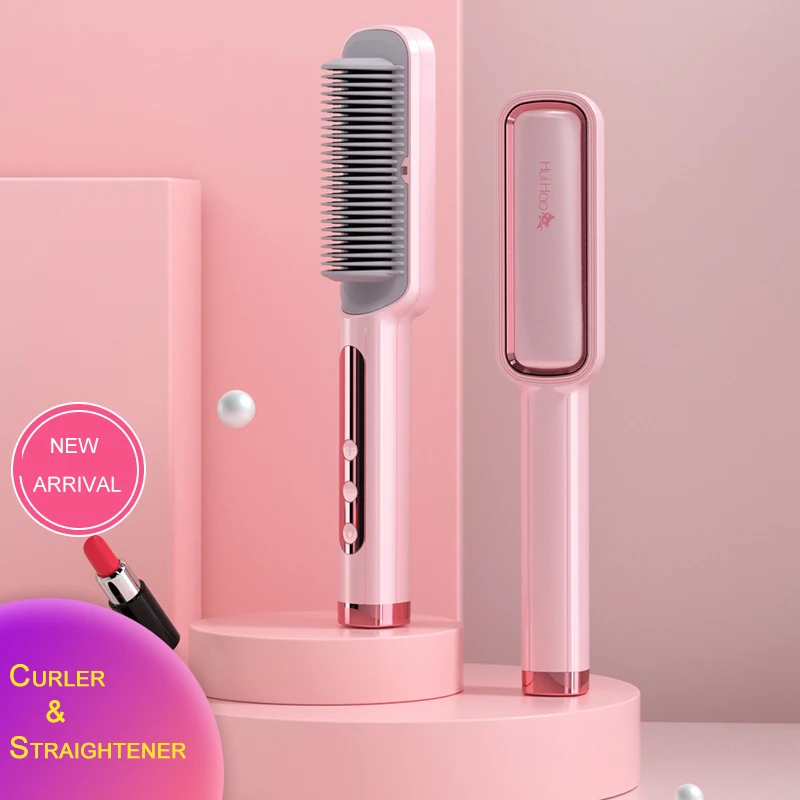 

Hair Straightener Profissional Hot Combs Anti-scalding Brush Ceramic Hair Curler Heated Electric Smart Brush