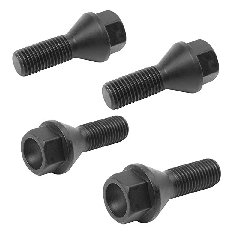 Auto Accessories Car Accessories 4Pcs Black Wheel Bolt Lug Nut for BMW E30 E36 E46 E60 E90 36136781150