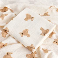Baby Blanket Newborn Muslin Swaddle 2 Layer Cotton Bath Towel Summer Stroller Cover Wrap Gauze Toddler Sleep Blanket Baby Items 2