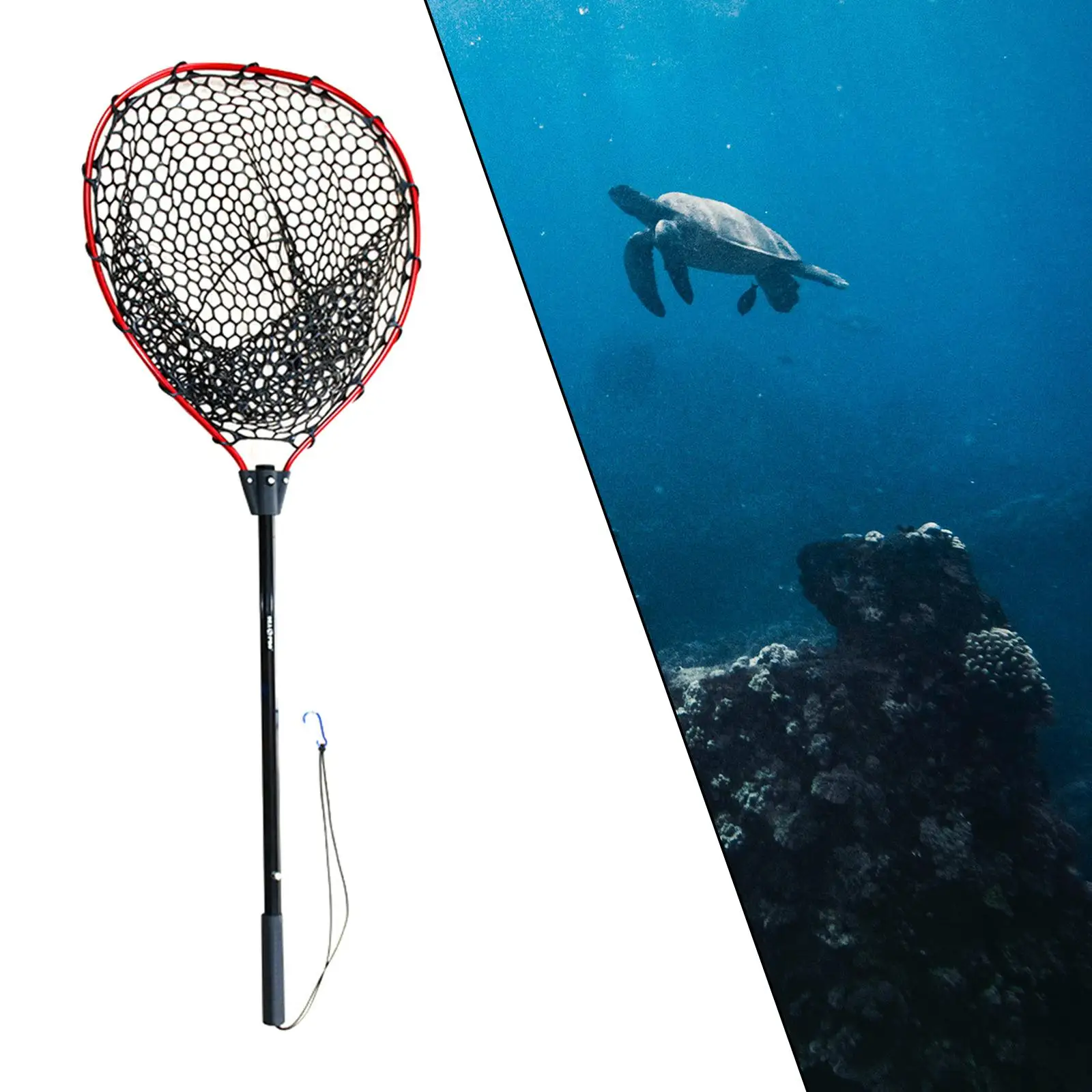 Fishing Net Aluminum Silicone Fishing Accessories Landing Net for Fisherman  - AliExpress