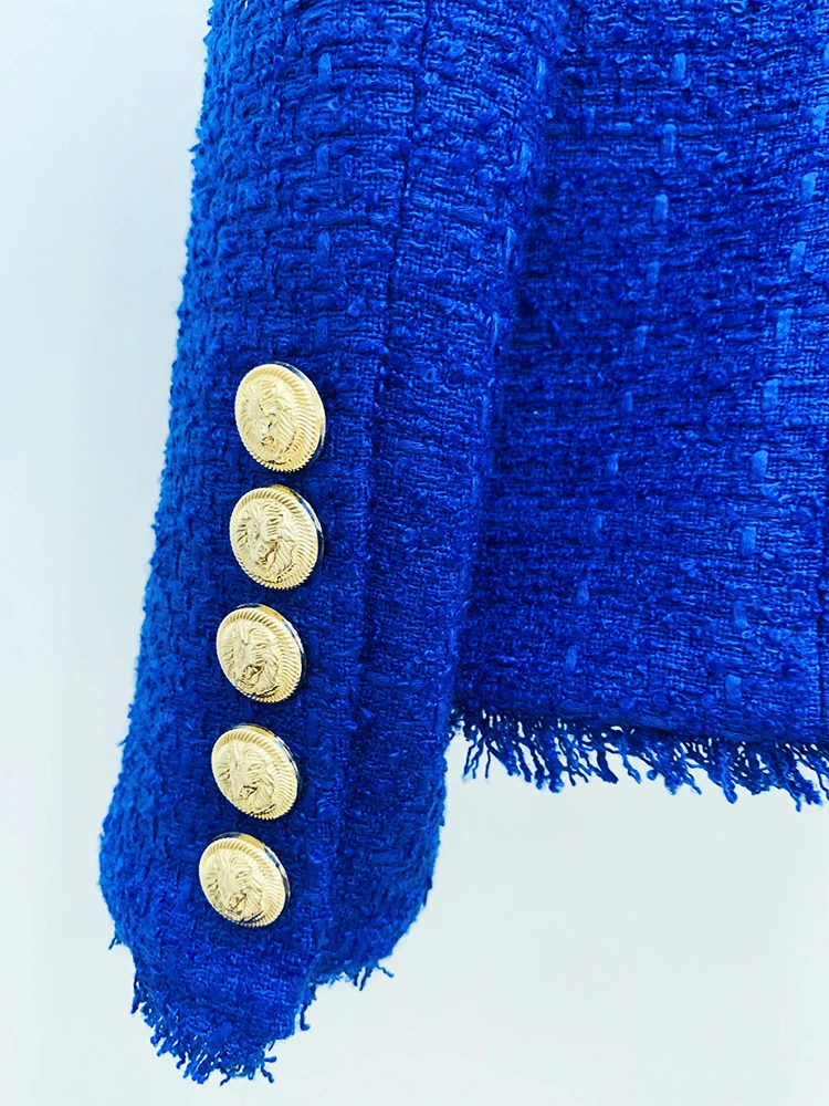 BLUELEA ブルレア Double button tweed jacket S185b2a9b864c4ba3ac30406bca774