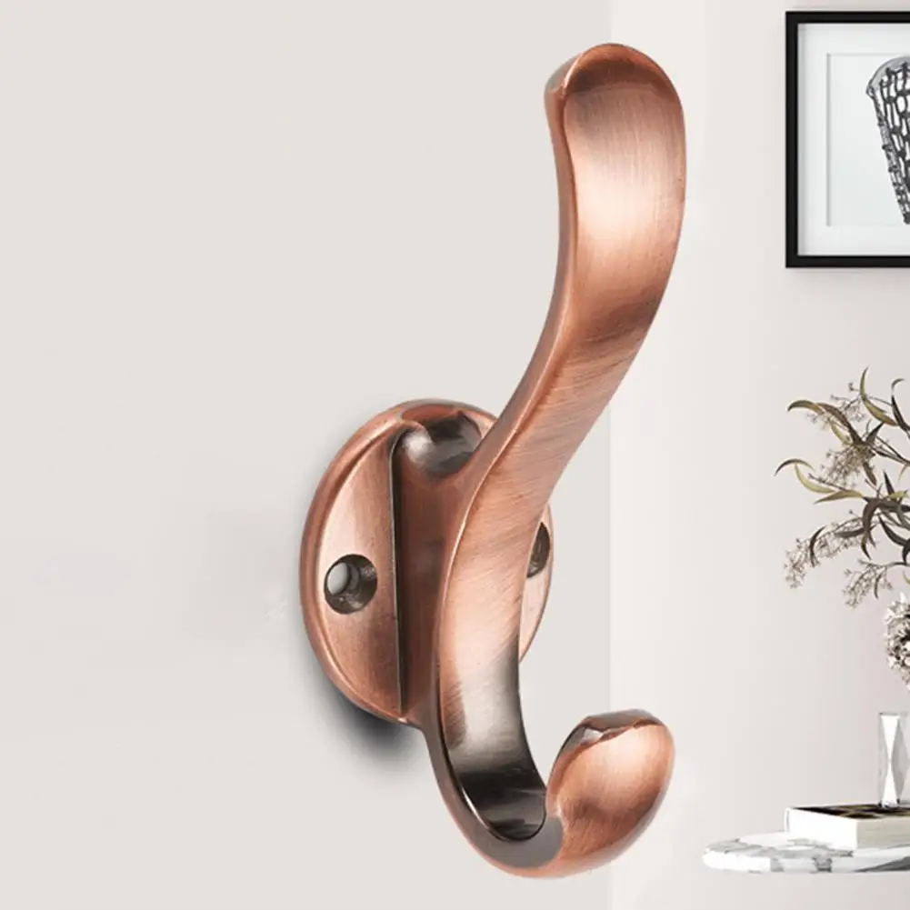 Retro Storage Hook With Screws Aluminium Alloy Towel Hook Wall Storage Towel Coat Rack Hat Clothes Hooks Home Accessories wall mount hooks coat hook