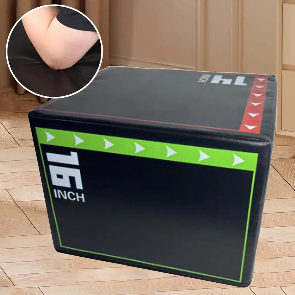 Jump Box 3 in 1 Versatile Plyometric Jump Box Step up Box for Jumping Dips