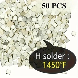 Premium Silver Solder Sheets for Jewelry Making & Crafting - Versatile Temperature Options (50 Pcs  High)