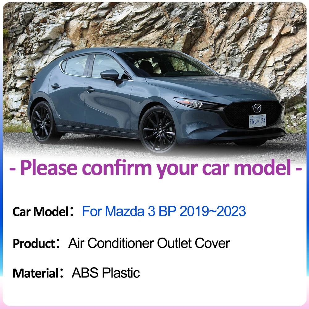 For Mazda 3 BP 2019~2023 Car Air Outlet Covers Under Rear Seats Vent Grille  Exhaust Conditioner Ventilation Interior Accessories - AliExpress