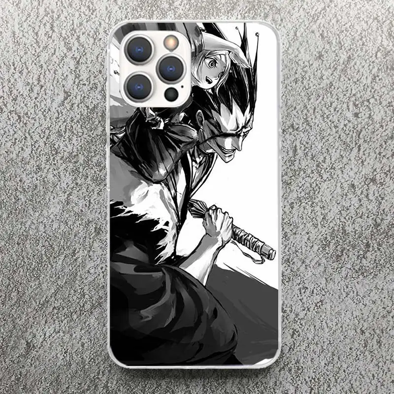 thumbnail image 1 of Funda de teléfono con estampado de silicona suave para Apple, carcasa para iPhone 15 14 13 12 11 Pro Max Mini XS XR X 7 Plus 8 + SE, Bleach Zaraki Kenpachi, 1 of 4