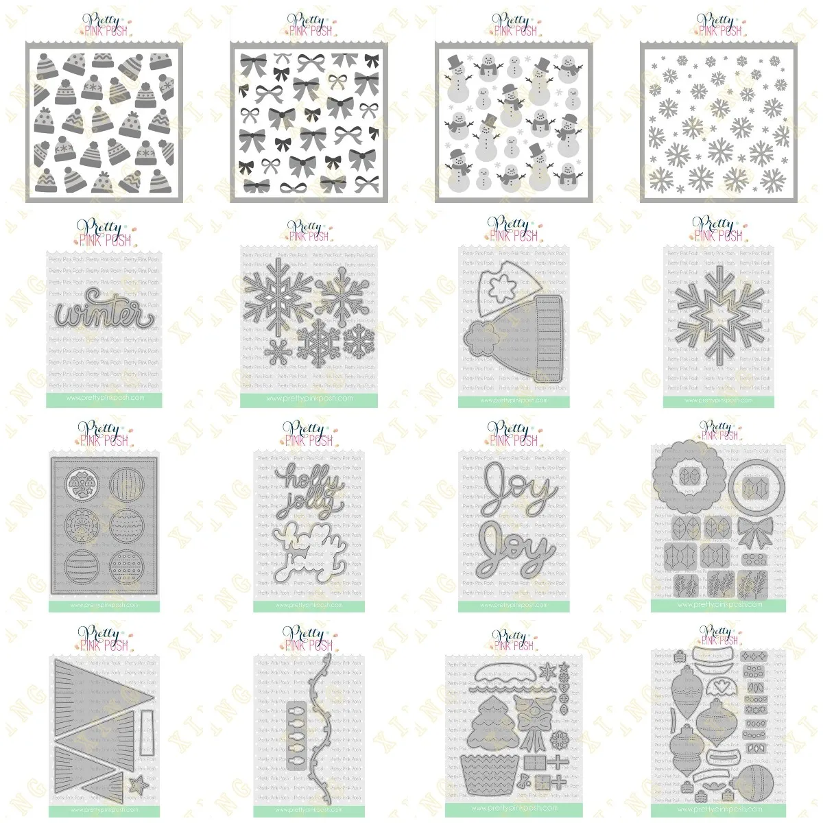 Description Picture 3 of itemChristmas Cupcak Holiday Wreath Builder Metal Cutting Dies Stencils for Scrapbooking Stamp Photo Album Decorative Embossing