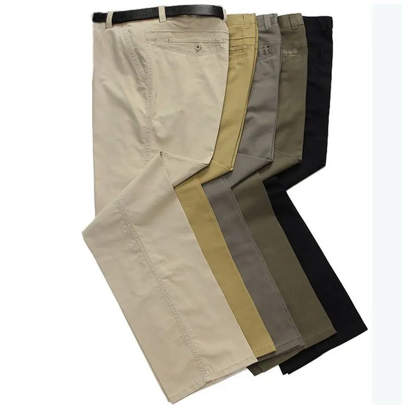 2023 Men's Casual Summer Loose Solid Color Business Thin Trousers Male Brand Clothing Fashion Slim New in Pants