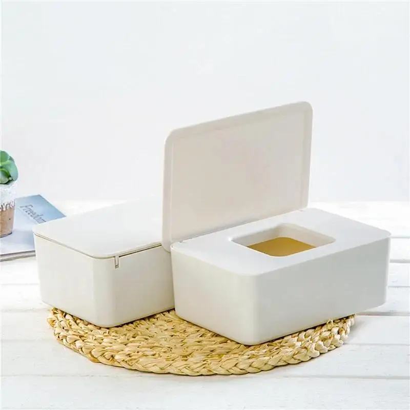New Plastic Tissue Box Wet Holder Cover Wipes Paper Storage Towel Dispenser Home Napkin Organizer 6