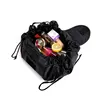 Women Drawstring Cosmetic Bag Organizer Travel Toiletry Storage Shoulder MakeUp Pouch Large Capacity Beauty Case Waterproof 6