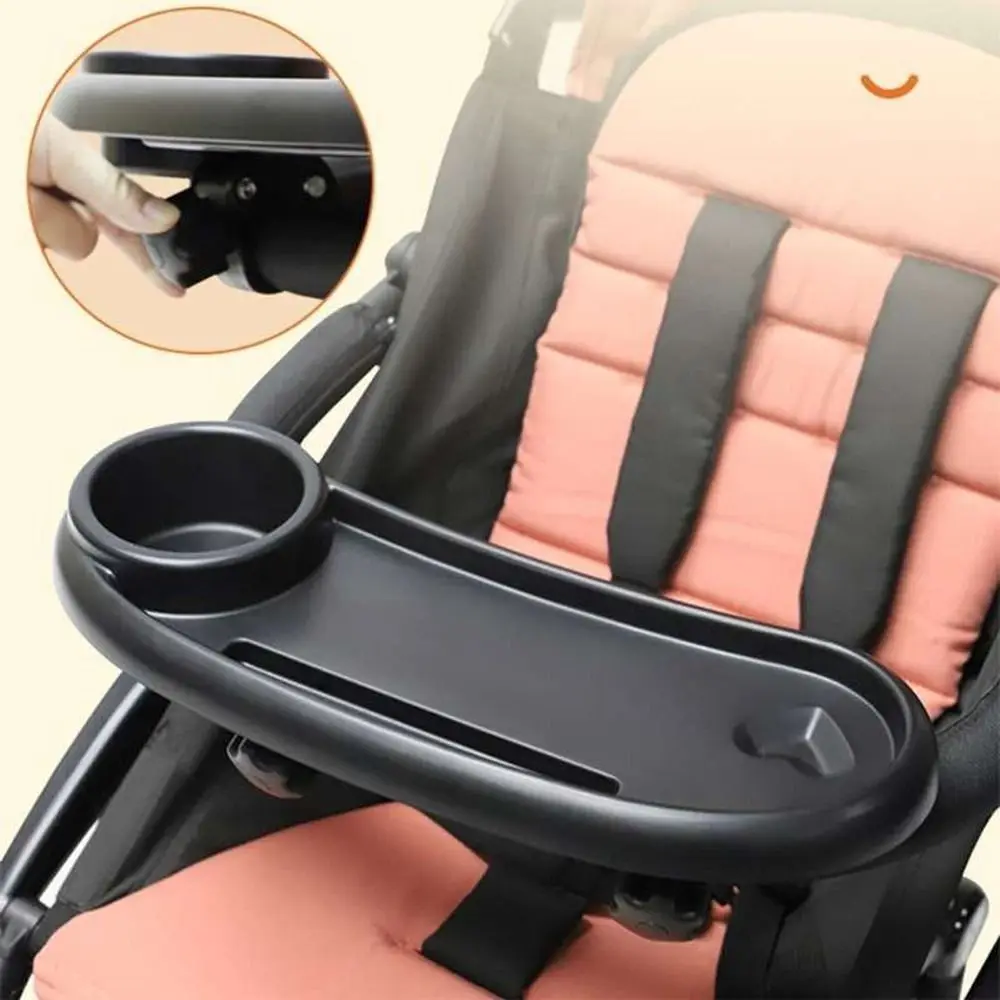 Antislip Stroller Cup Holder Detachable Practical Pushchair Snack Table Handy Multi-purpose Universal Stroller Tray Toddlers