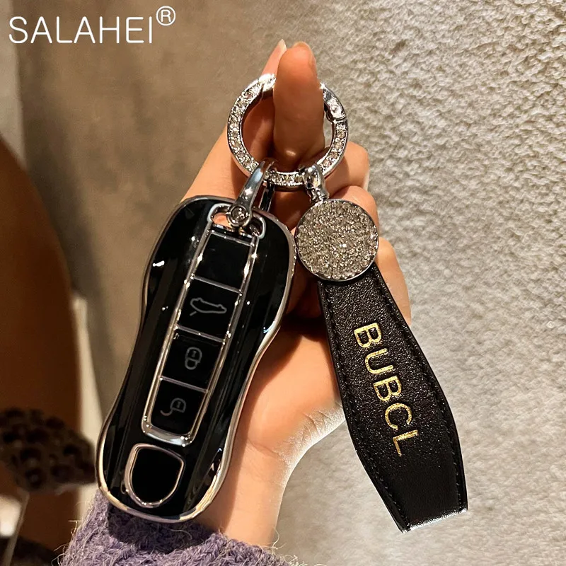 

TPU Car Smart Key Case Cover Shell For Porsche Panamera Carman Macann Bobst Cayenne 911 970 981 991 996 92A 2017 Car Accessories
