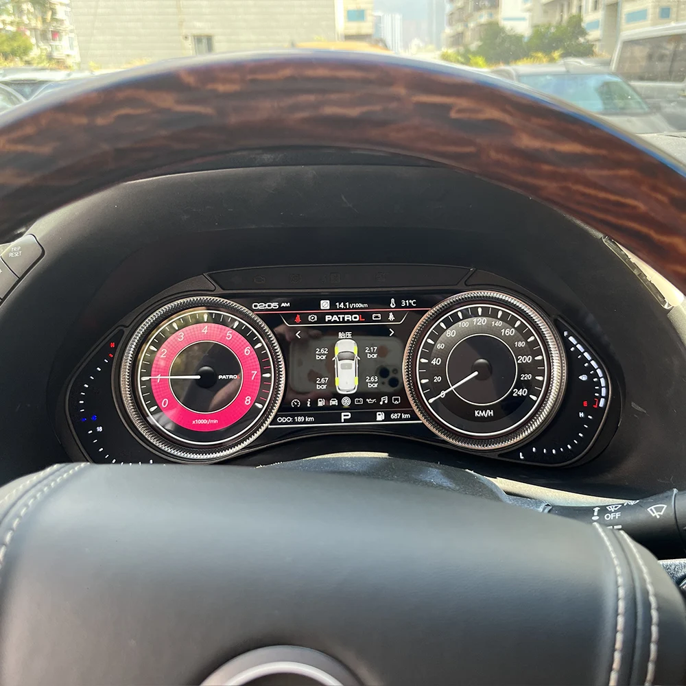 Velocímetro LCD para el Tablero de Instrumentos del Automóvil Nissan Patrol Y62, Panel de Instrumentos Digital, Cabina Virtual, Pantalla de Instrumentos, Navegación GPS 3