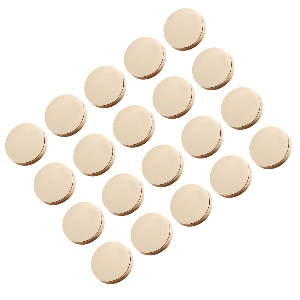 

30pcs Metal Coat Buttons Coat Flat Buttons Coat Sewing Buttons Costume Decorative Buttons (Golden 20mm)