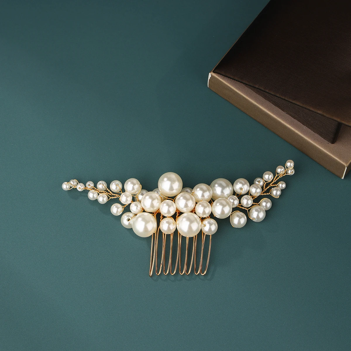 Bridal Hair Accessories Elegant pearl wedding hair comb bridal side comb piece