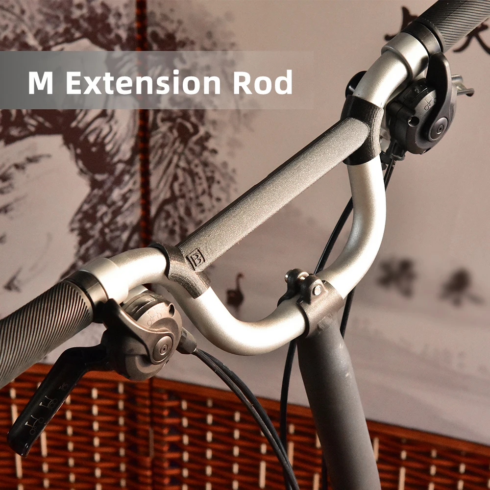 Fahrrad 3D-gedruckter Verlängerungs-Querträger mit Lichthalterung, superleichter M-Lenker für Brompton M-Lenker – Detail 4