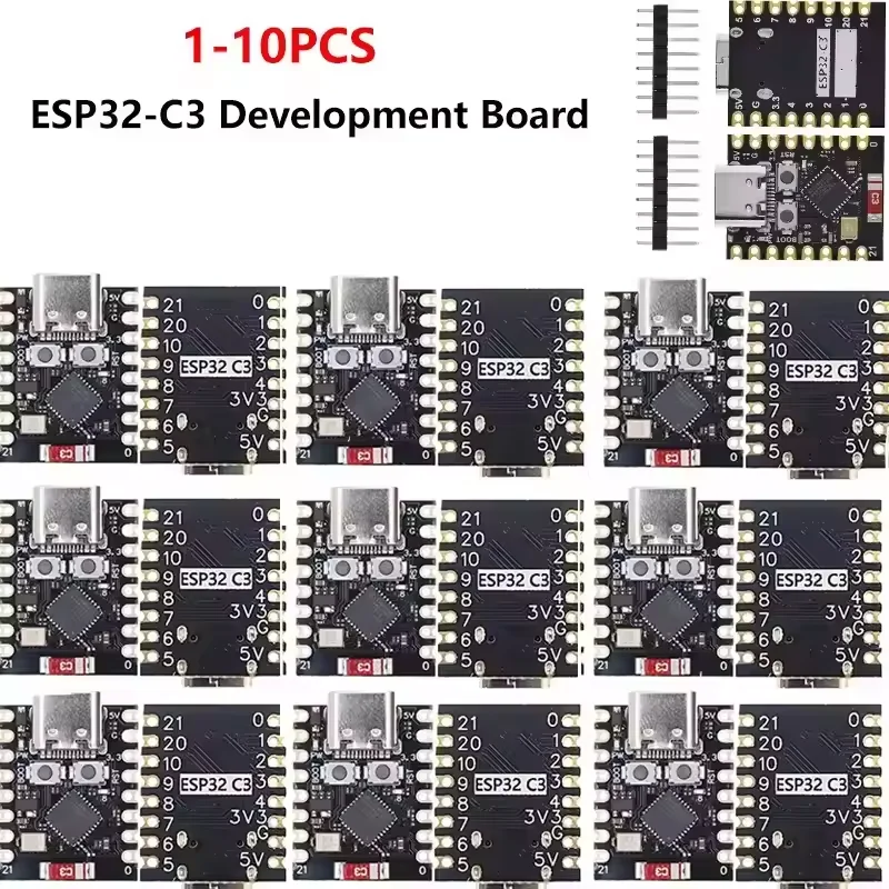 10-1PCS ESP32-C3 개발 보드 미니 Wifi 블루투스 모듈 RISC-V ..
