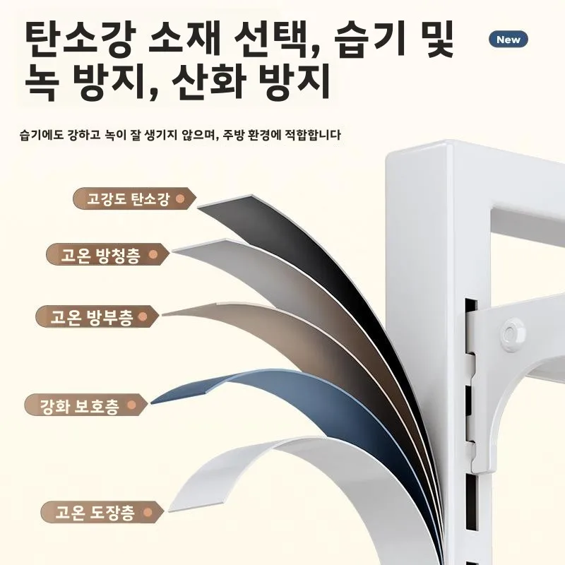 주방 냄비 선반 다기능 수납 선반 가정용 조리대 싱크대 캐비닛 레이어드 냄비 홀더 조리기구 보관 정리대