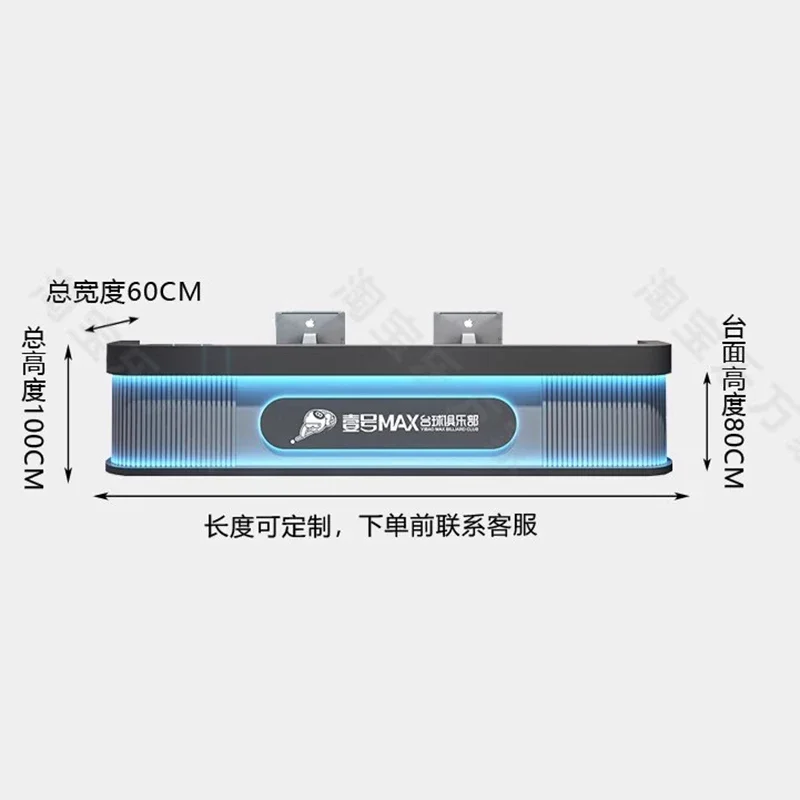American Retro Reception Desk E-sports Hotel Beauty Salon Fitness Room Help Center Checkout Counter Pulpit Office Furniture FYRD