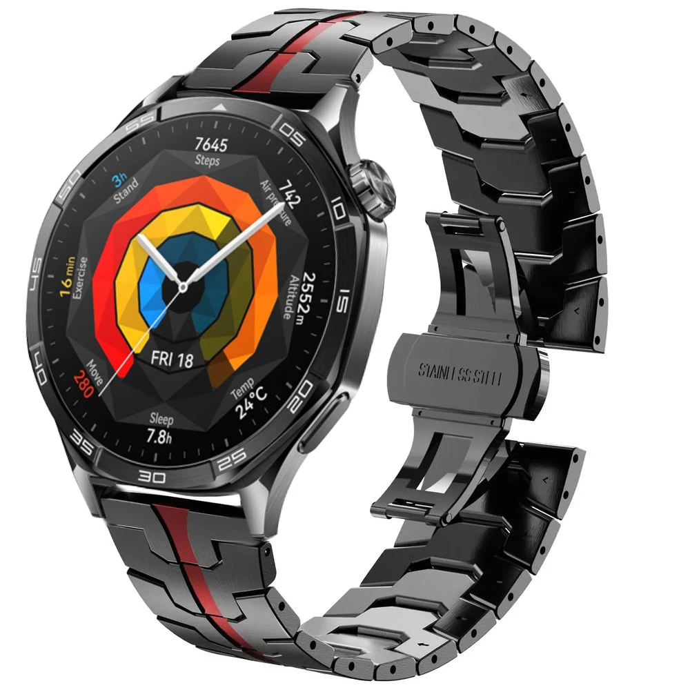 Luxurious Stainless Steel Watch Strap - Premium Metal Band Bracelet