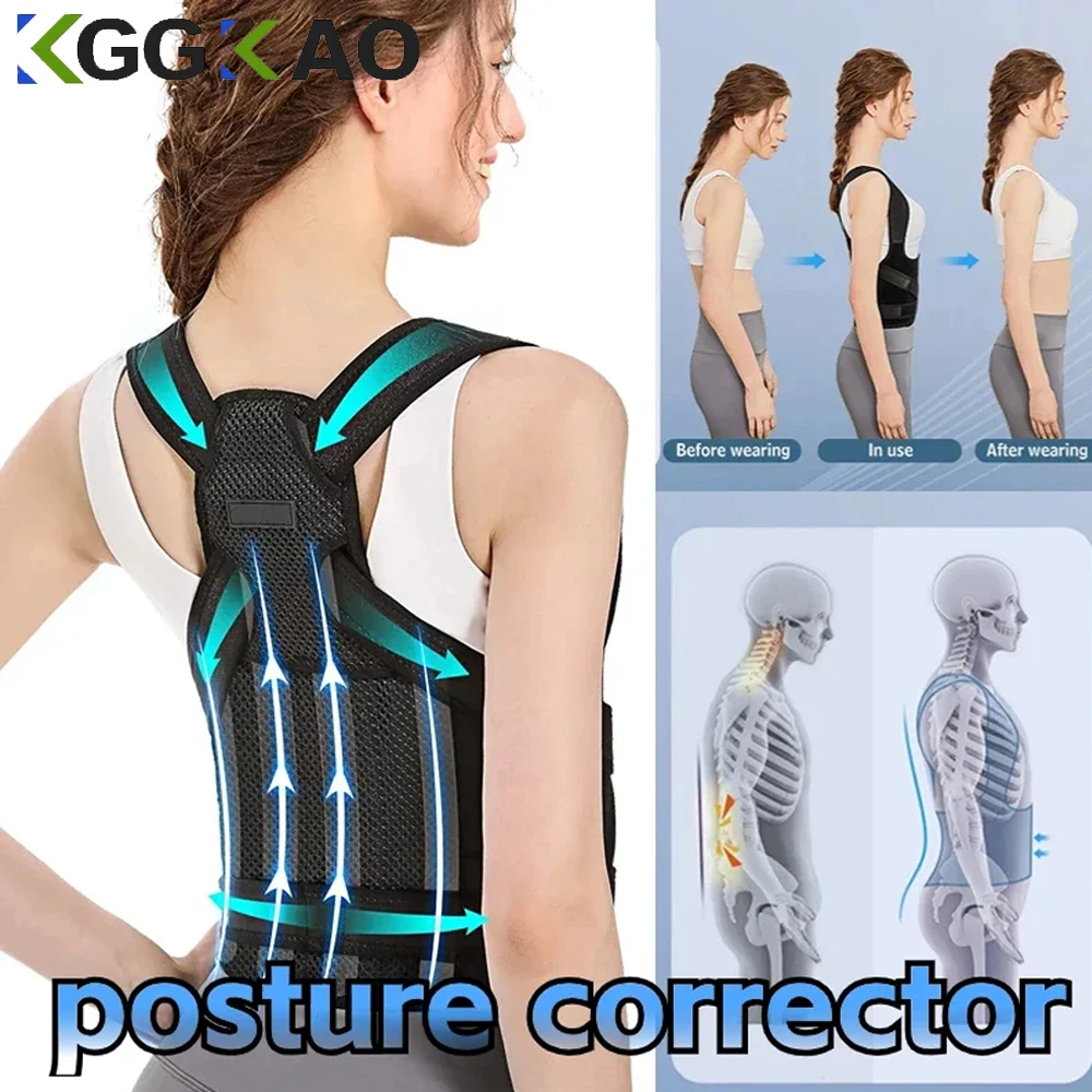 Posture Corrector Back Orthopedic Straps for Men and Women Fully Adjustable Spinal Brace Comfortable Effective Upper Back Brace