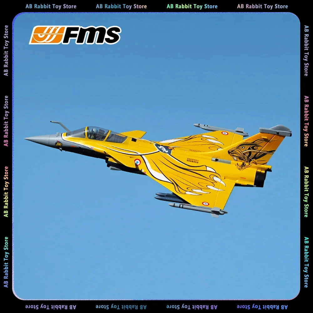 

80 мм радиоуправляемый самолет FMS Rafale PNP Ducted Fan EDF Jet Dassaul 6CH с закрывающимися клапанами убирает коллекцию летательных аппаратов для хобби