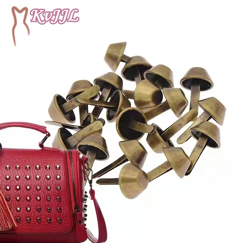

20Pcs 12MM Metal Feet Rivets Studs Pierced For DIY Purse Handbag Leather Crafts Strap Punk DIY Jewelry Making Rivet Bag Accessor
