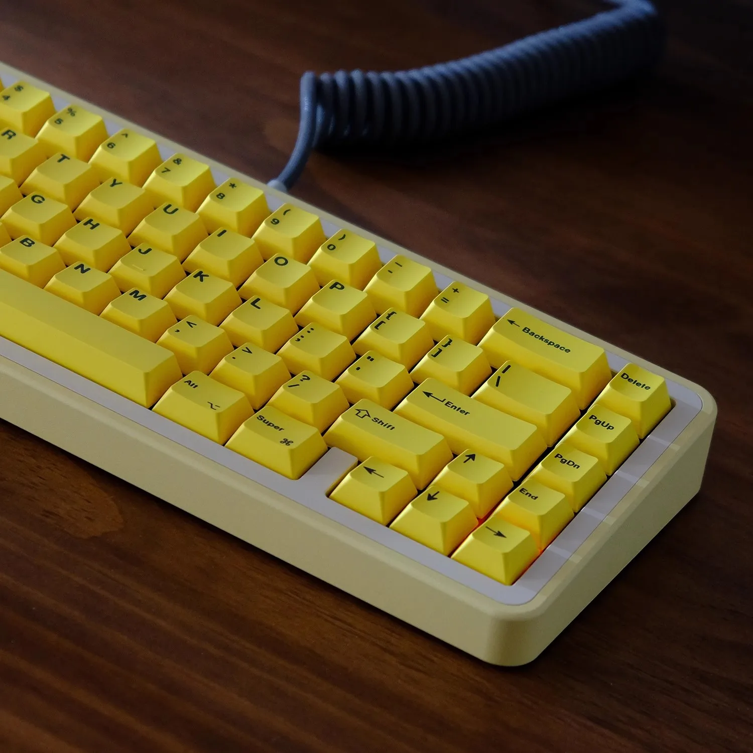 Mac Ícone Gmk Rgby Amarelo Keycaps Pbt Dye Subbed Key Caps Cherry Perfil Keycap 2.25u 2.75u 7u Barra de Espaço para Alice 75 96 98 Set - Imagem 5
