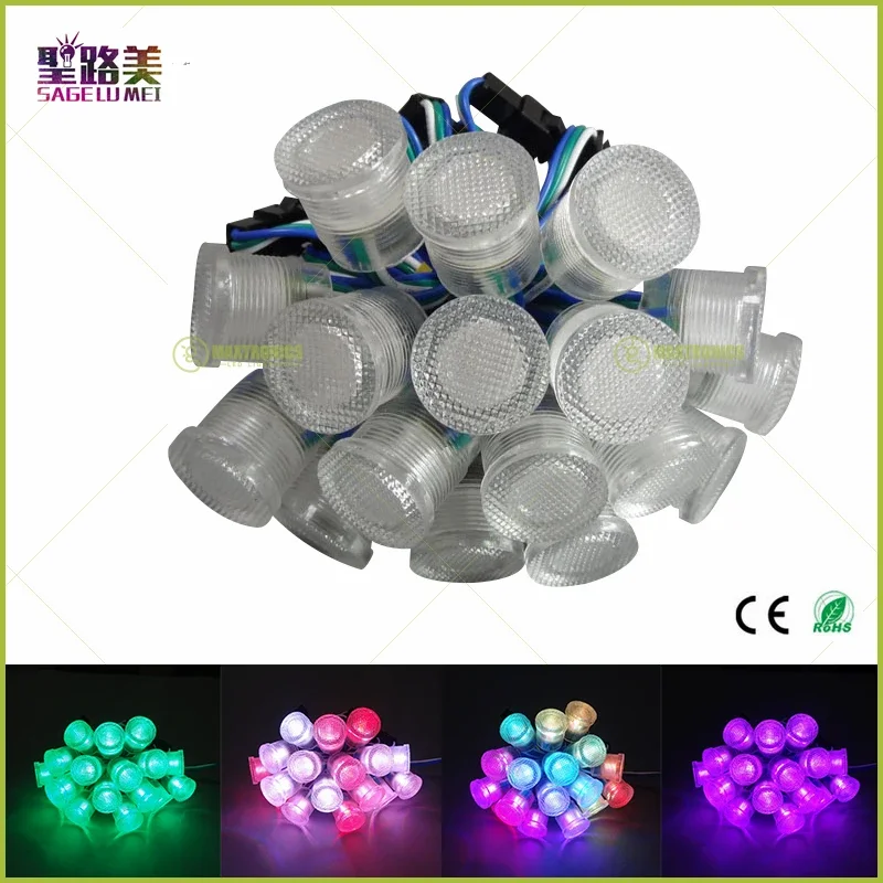 Best price DC5V Waterproof WS2811 LED Pixel Point Light Diameter 20mm SMD5050 RGB 1 LEDs WS2811 IC LED Pixel String Module