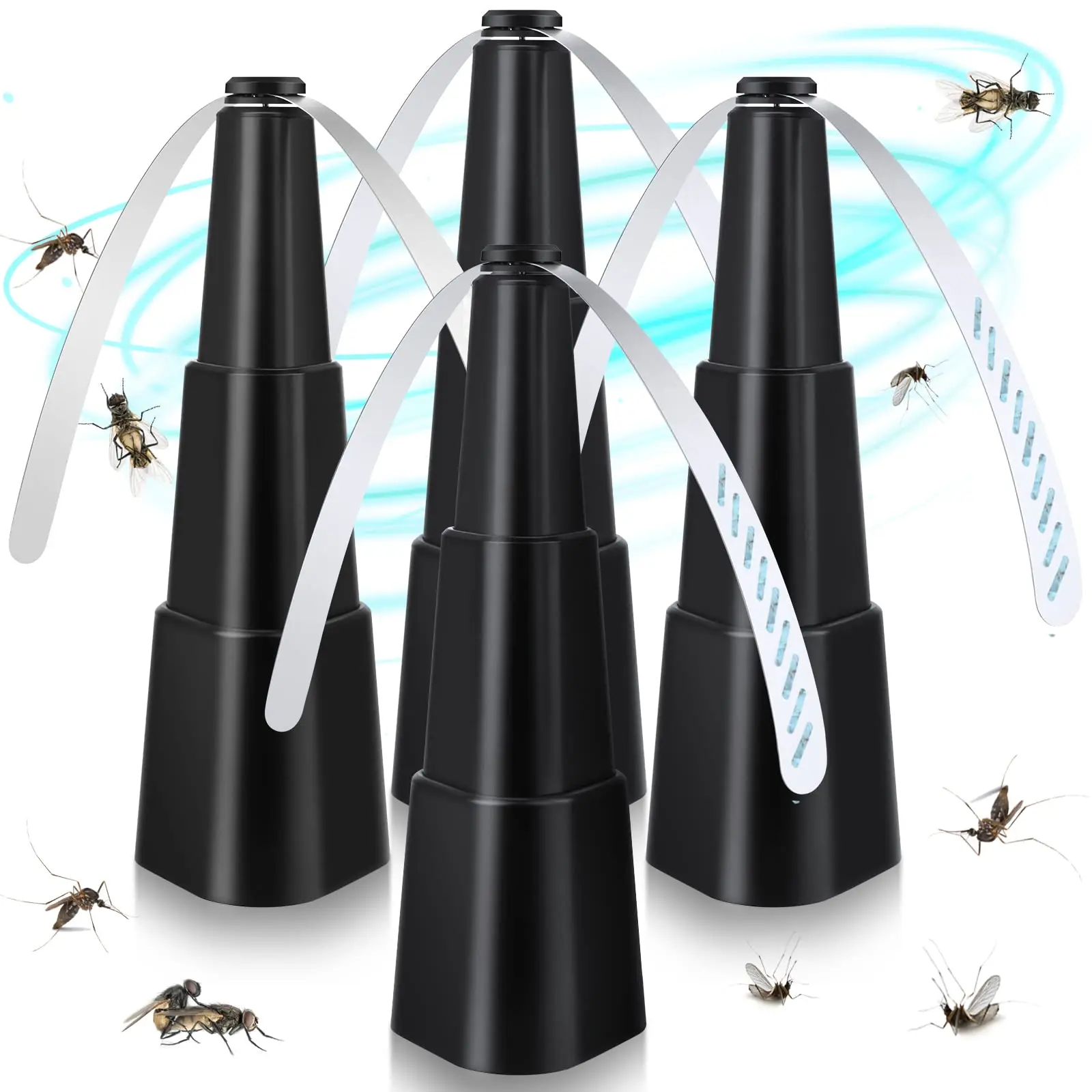 automatic mosquitoes insect killer fly repellent fan keep flies and bugs away from your food enjoy outdoor meal mosquito trap Fly Fans for Tables Fly Repellent Fan Indoor Outdoor with Holographic Blades Keep Flies Away Bug Repellent Outdoor