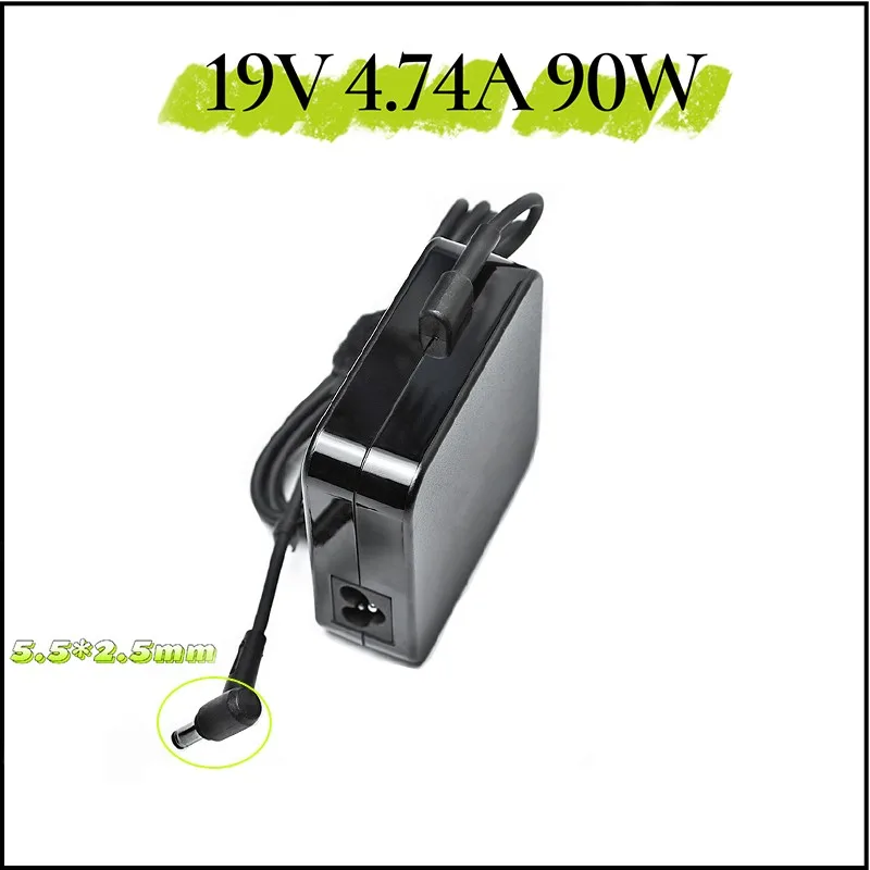 

Адаптер питания для ноутбука ASUS A52F A53E A53S A53U A55A A55VD D550CA D550M D550MAV, 90 Вт, 19 в, 5,5 А, 2,5 * мм