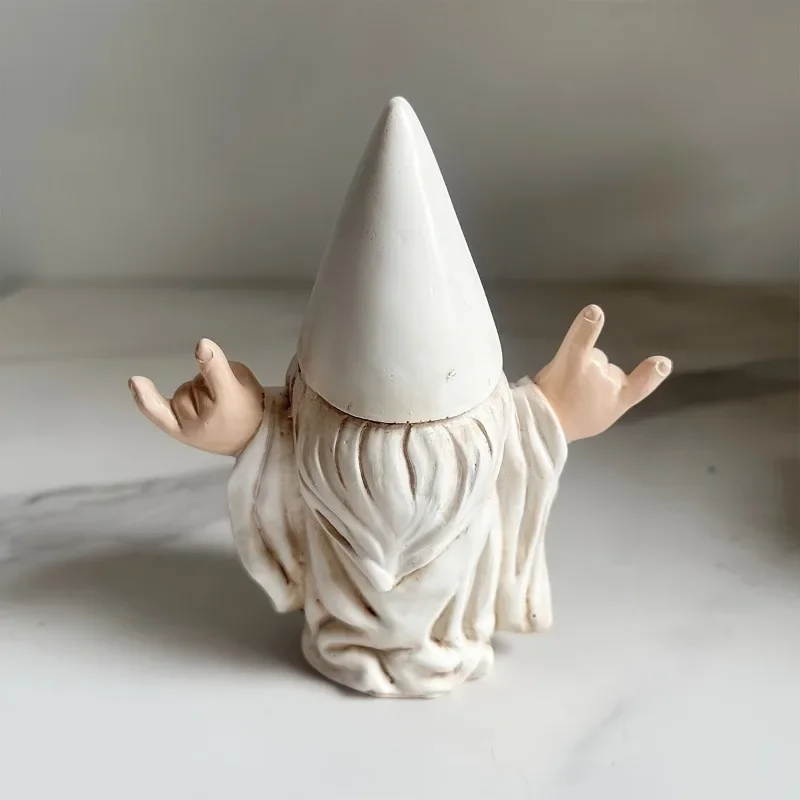 1pc Outdoor Rocking Chair Gnome Garden Statue Resin Decoration Design Ornament ornament crafts miniature ornament resin ornaments miniature figurines resin crafts