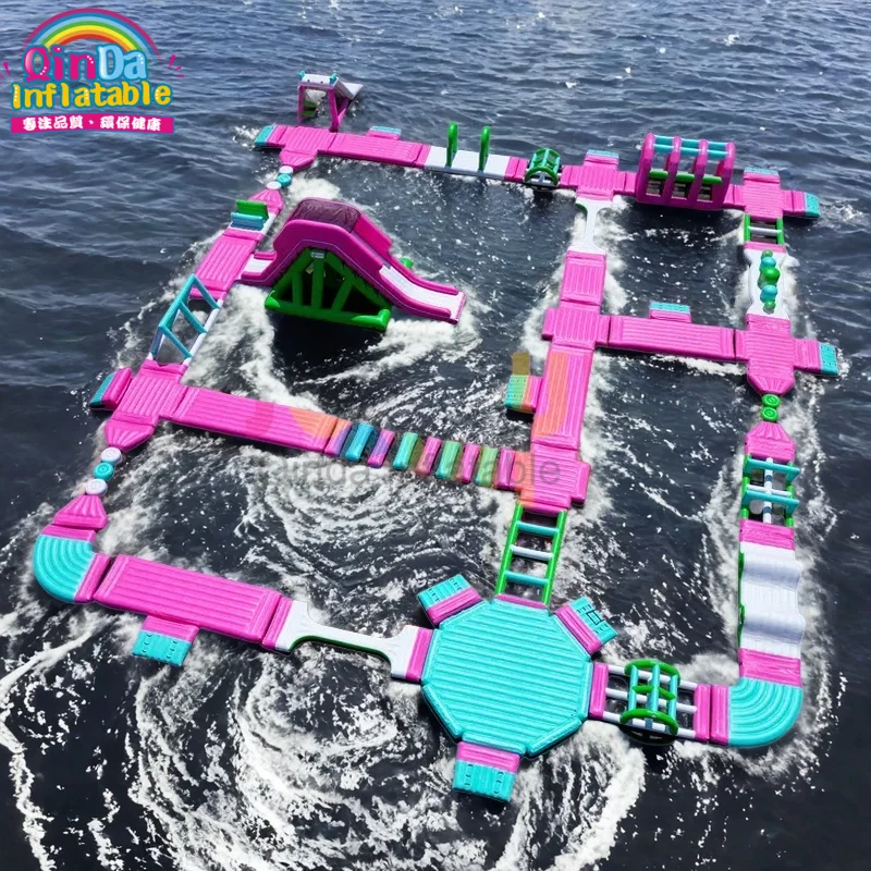 Commercial Inflatable Water Park on Sea,Inflatable Floating Water Aqua Amusement Park Equipment Game